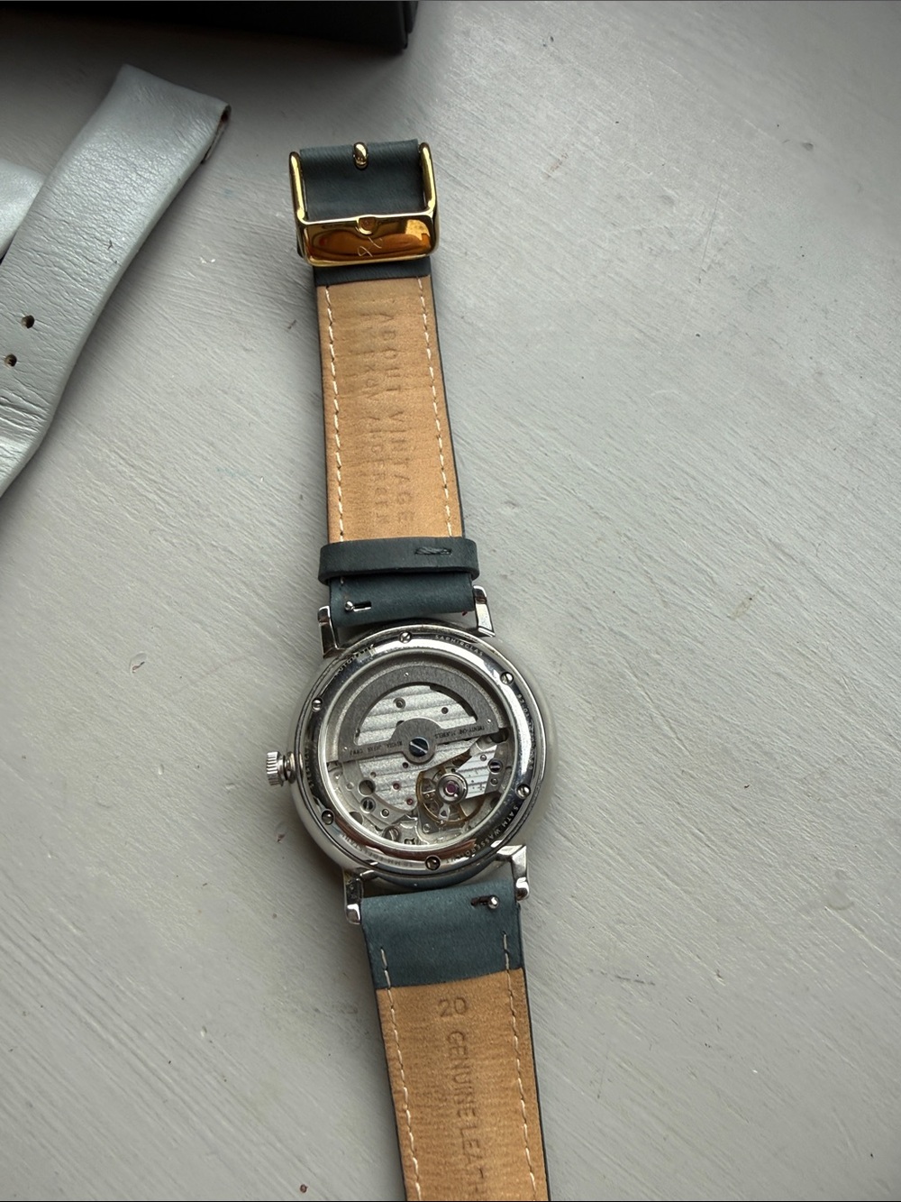 Sternglas Watch with Light Blue Dial and Black Strap - Picture 7 of 7